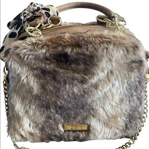 COPY - Olivia+joy New York faux fur handbag-crossbody Tan